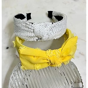 deepti chandna designs silver and yellow knot beautiful handcrafted hairbands for girls amp women