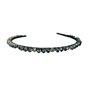 stunning and elegant handcrafted headband featuring crystals amp stones for women korean 8 mm-green tone