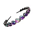 Stunning and Elegant Handcrafted Headband, Featuring Crystals &amp; Stones for Women (Rainbow Thick Drop Stone)