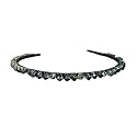 Stunning and Elegant Handcrafted Headband, Featuring Crystals &amp; Stones for Women (Korean 8 MM-Green Tone)