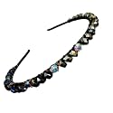 Beautiful Handcrafted Combo of 3 Hairbands with Stones and Pearls for Girls &amp; Women