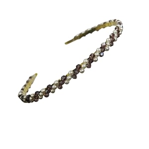 twisted pearl amp rosegold crystal pearl stone hair band for girlsheadbands for womencrystal hair bands trending for women pack of 1