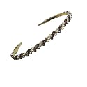 Twisted Pearl &amp; Rosegold Crystal Pearl stone Hair band for girls|Headbands For Women|Crystal hair bands trending for women |Pack of 1