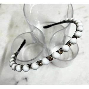 beautiful handcrafted combo of 3 hairbands with stones and pearls for girls amp women