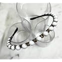 Beautiful Handcrafted Combo of 3 Hairbands with Stones and Pearls for Girls &amp; Women