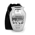 Deer Hunting Mini Cremation Urn, Engraved Inch Adults Memorial Keepsake