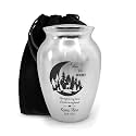 Deer Hunting Mini Cremation Urn, Memorial Engraved Memorial Keepsake