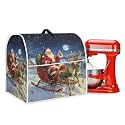 Deer Santa Claus Stand Mixer Covers for Kitchen Aid 6-8 Quart Christmas Theme Cover Universal Kitchen Small Appliance Covers Washable Dust Cover for Kitchen Aid Mixer Accessories