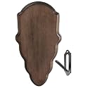 Deer Skull Mount Face Plate with Mounting Hardware, European Style, Whitetail (Walnut Finsh)