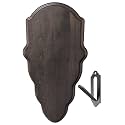 Deer Skull Mount Face Plate with Mounting Hardware, European Style, Whitetail (Gray)