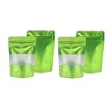 DEERA Green Ziplock Stand Up Pouch 135x220mm Pack of 50