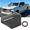 DEERMOTOUniversal Hood Scoop for Cars,Hood Vents for Truck,Engine Hood Scoops for Pickup,Suit for Dodge Ram 1500 2500 3500Chevy Silverado, F-150, F-250, F-350, Colorado（Black）