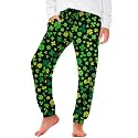 Deerose 4th of July Pants American Flag Drawstring Sweatpants with Pockets 5-14 Years