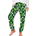 Deerose 4th of July Pants American Flag Drawstring Sweatpants with Pockets 5-14 Years