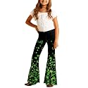 Deerose Girls Halloween Hippie Bell Bottom Pants High Waist Flare Pants 5-14 Years