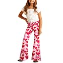 Deerose Girls Halloween Hippie Bell Bottom Pants High Waist Flare Pants 5-14 Years