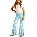 Deerose Girls Halloween Hippie Bell Bottom Pants High Waist Flare Pants 5-14 Years