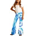 Deerose Girls Halloween Hippie Bell Bottom Pants High Waist Flare Pants 5-14 Years