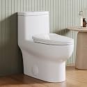 DeerValley Elongated One Piece Toilet with Efficient Dual Flush 1.1/1.6 GPF