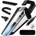 DEESSE 12V 5.5KPA High Power Wet & Dry Portable Handheld Car Vacuum Cleaner Car Vacuum Cleaner (Silver-LY02)