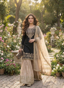 DEETIBOUTIQUE Women Kurta Sharara Dupatta Set