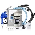 DEF Pump Kit 110V Electric DEF Transfer Pump – 10GPM/40LPM with Wall-Mounted Brackets、K24 External Thread Flowmeter, 20' Hose, Auto Nozzle & Connect Fittings, Urea Diesel Exhaust Fluid System