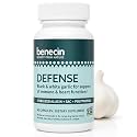 Defense 1500 mcg Stabilized Allicin per Capsule | Plus High Amounts of SAC & Polyphenols from Black Garlic | Powerful Support of Immune & Heart Function | Vegetarian Capsules | 60 Count
