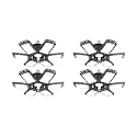 Deformable LED Garage Light - 15000 Lumen 6500K Daylight 150W, Six Leaf Garage Organization Ceiling Lighting, Pack of 4