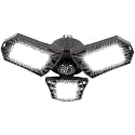 Deformable LED Garage Light - 6000 Lumen 6500K Daylight 60W, Three Leaf Garage Organization Ceiling Lighting