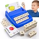 DEGIDEGI Educational Toys for Kids Ages 3-8, Matching Letter Spelling Math Counting Game,Learning Game for Preschool& Kindergarten Kids, Birthday Gifts for 3 4 5 6 7 Year Olds Boys&Girls