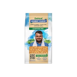 dehaat honest farms  pesticide-free  toor dal 500g  arhar dal  unpolished  naturally contains protein