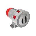 DeHMY Industrial Motorized Electronic Siren | Heavy Duty Alarm Siren for Factory, School, Warehouse, Emergency Warning System | High Sound Output | Metal Body (Silver) (1 Km)