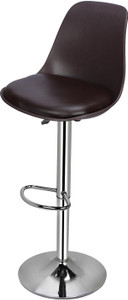 dehran bar stool for kitchen home office plastic bar chair finish color - brown knock down