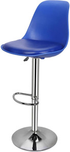 dehran bar stool for kitchen home office plastic bar chair finish color - blue knock down