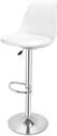DEHRAN Bar Stool For Kitchen Home Office Plastic Bar Chair (Finish Color - WHITE, Knock Down)