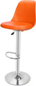 DEHRAN Bar Stool For Kitchen Home Office Plastic Bar Chair (Finish Color - ORANGE, Knock Down)
