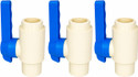 DEHRAN CPVC Ball Valve 20mm(3/4 Inch) Water Control Valve (Pack of 3) 20 mm Plumbing Pipe (Chlorinated Polyvinyl Chloride(CPVC))