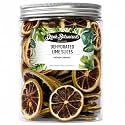Dehydrated Dried Lime Slices Wheels | 100 + Slices | 100% Natural No Added Sugars | Cocktails, Wreath Making, Tea, Cakes, Garnish Decoration | Limes for Cocktails | PET Jar | 3.9 OZ, 110 Grams