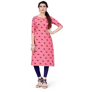 DEIDAD Womens Crepe Kurti DE AK Crepe