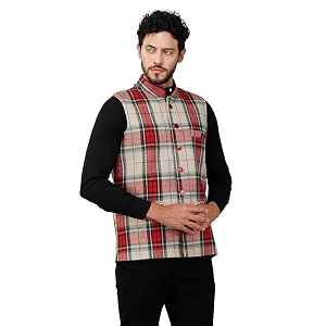 deific men39s export-quality indian traditional nehru jacketwaistcoat