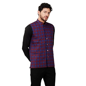 deific men39s export-quality indian traditional nehru jacketwaistcoat
