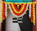 DEITY DT LIFE STYLES ARTIFICIAL MARIGOLD FLOWER DOOR SET HANGING GARLAND ( 4G ) PACK OF 1 Toran