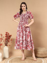 Deklook Women Fit and Flare Green Above