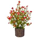Dekorly Artificial Flower Fern Bush in Rustic