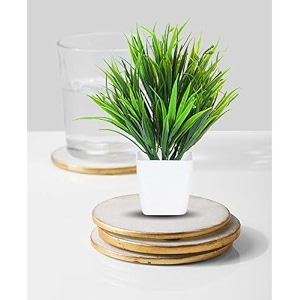 dekorly mini artificial plant with pot for diwali decor festive home decor items perfect for diwali celebration small plant for tabletop living room decor and office spaces design-b