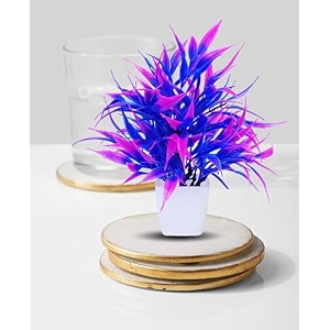 dekorly mini artificial plant with pot for diwali decor festive home decor items perfect for diwali celebration small plant for tabletop living room decor and office spaces design-ae