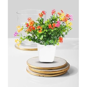 dekorly mini artificial plant with pot for diwali decor festive home decor items perfect for diwali celebration small plant for tabletop living room decor and office spaces design-m