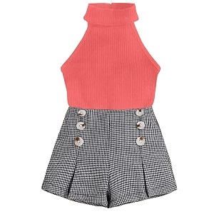 DEL LUNA Baby Girls Casual Top And