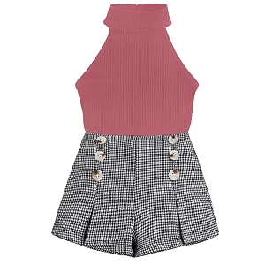 DEL LUNA Baby Girls Casual Top And