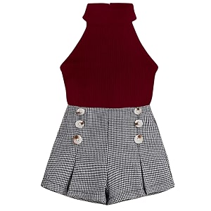 DEL LUNA Baby Girls Casual Top And
